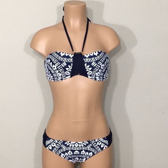 ..Trina Turk blue and white bikini. 12/10. NWT - Picture 6 of 13